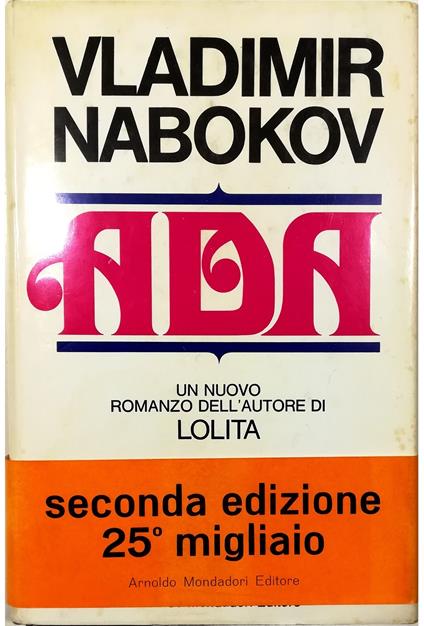 Ada o dell'ardore Cronaca familiare - Vladimir Nabokov - copertina
