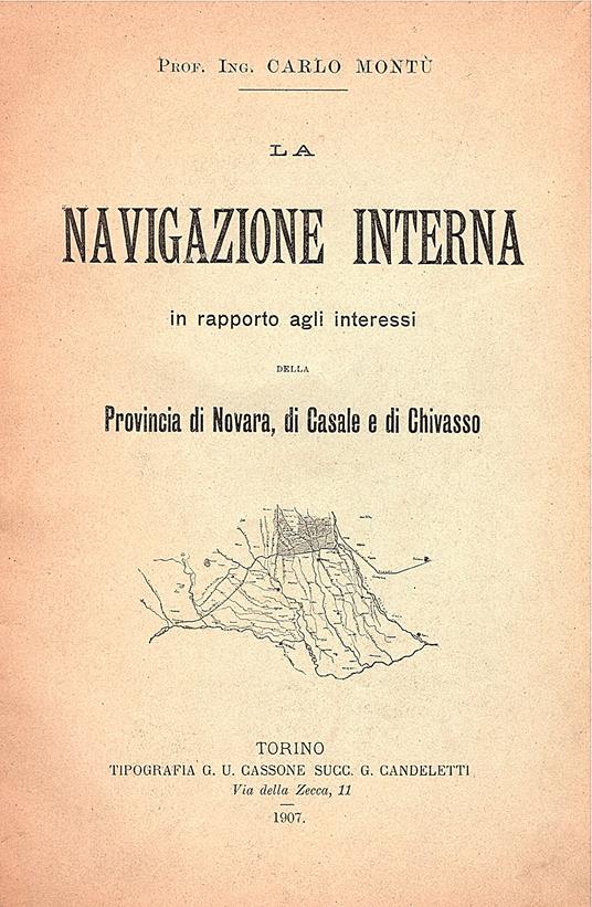 navigazione interna in rapporto agli interessi della Provincia di Novara - Carlo Monti - copertina