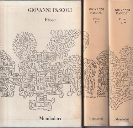 Prose Vol 2* 2** - Giovanni Pascoli - copertina
