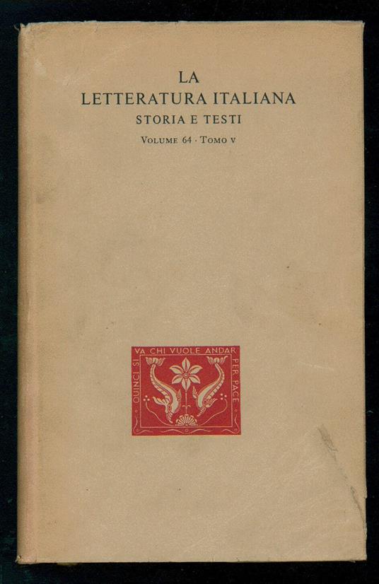 Narratori Dell'Ottocento E Del Primo Novecento Tomo V - copertina