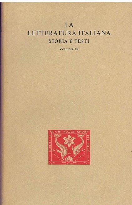 Opere Vol.29 Tomo I - Niccolò Machiavelli - copertina