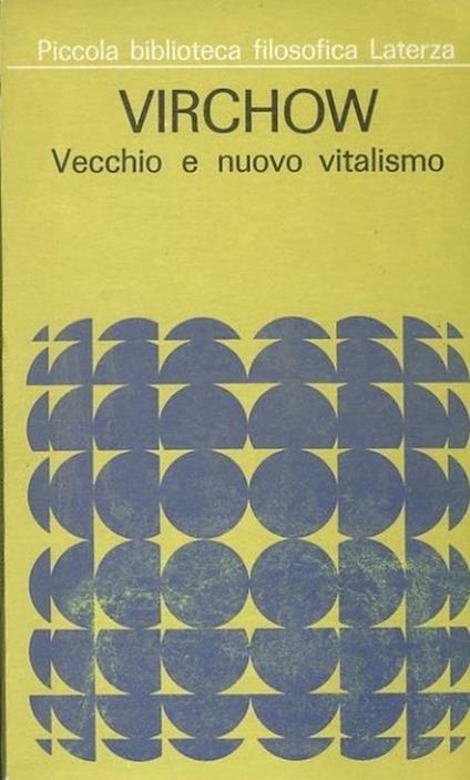 Vecchio E Nuovo Vitalismo - copertina