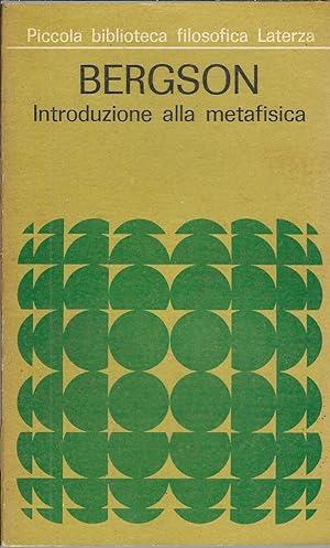 Introduzione Alla Metafisica - Henri Bergson - copertina