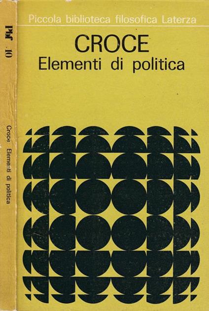 Elementi Di Politica - Benedetto Croce - copertina