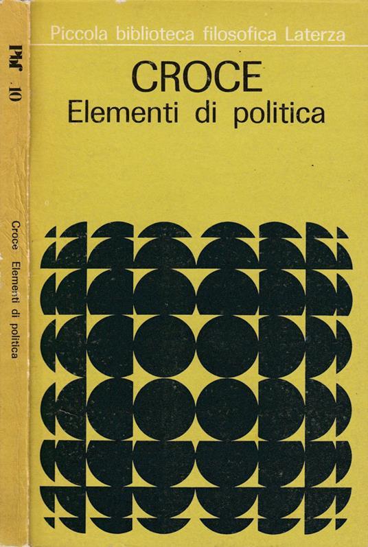 Elementi Di Politica - Benedetto Croce - copertina