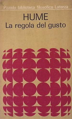 Regola Del Gusto - David Hume - copertina