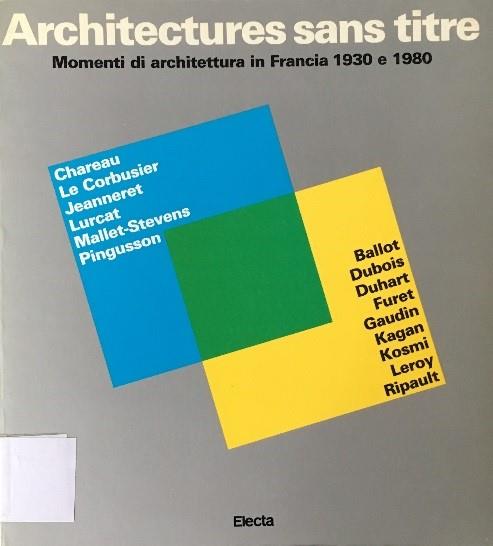 Architectures Sans Titre - copertina