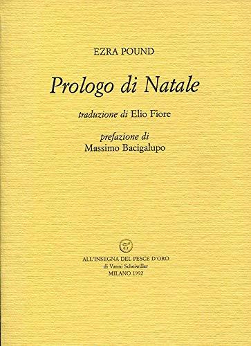 Prologo Di Natale - Ezra Pound - copertina