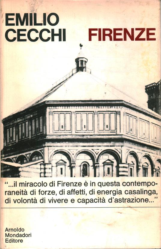 Firenze - Emilio Cecchi - copertina