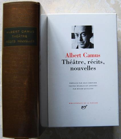 Theatre, Recits, Nouvelles - Albert Camus - copertina