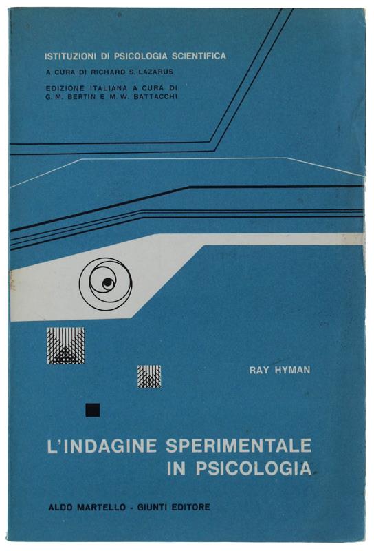 L' Indagine Sperimentale In Psicologia