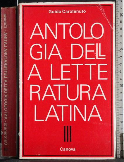 Antologia della letteratura latina. Vol 3 - copertina