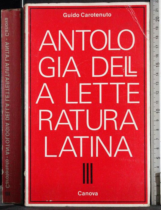 Antologia della letteratura latina. Vol 3 - copertina