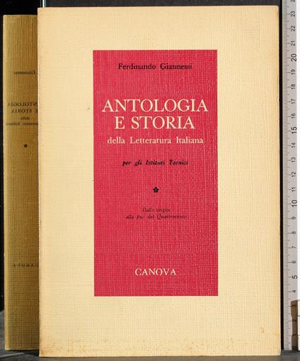 Antologia e storia della Letteratura Italiana. Vol 1 - copertina