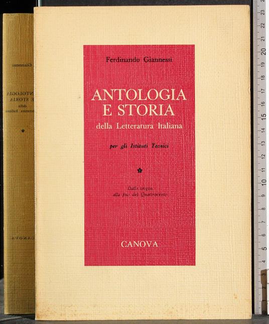 Antologia e storia della Letteratura Italiana. Vol 1 - copertina