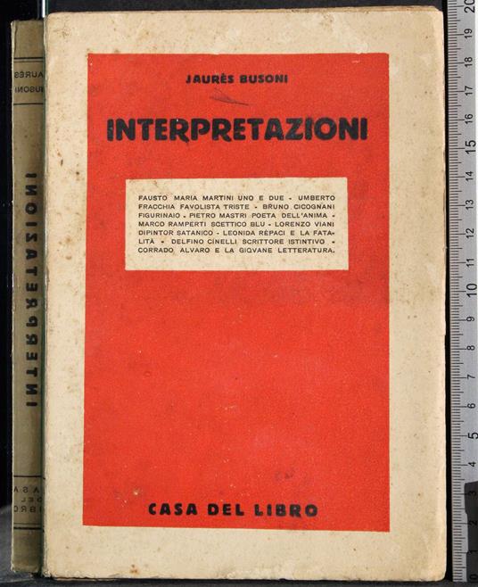 Interpretazioni - copertina
