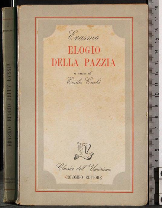 Elogio della pazzia - Erasmo da Rotterdam - copertina