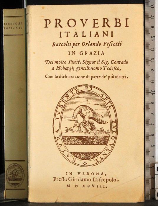 Proverbi Itliani - Orlando Pescetti - copertina