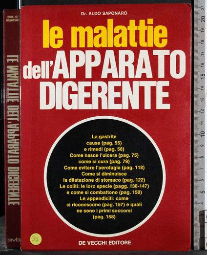 Le malattie dell'apparato digerente - Aldo Saponaro - copertina
