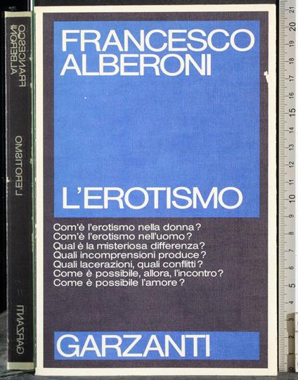 L' erotismo - Francesco Alberoni - copertina