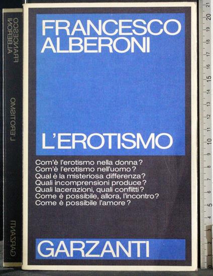 L' erotismo - Francesco Alberoni - copertina
