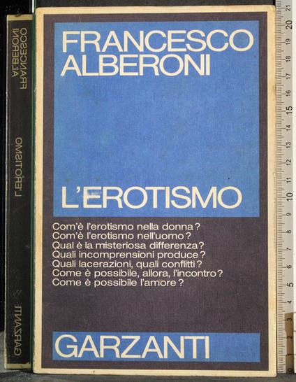 L' erotismo - Francesco Alberoni - copertina