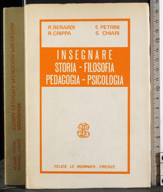 Insegnare Storia-Filosofia-Pedagogia-Psicologia - Berardi - copertina