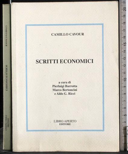 Scritti economici - Camillo Cavour - copertina