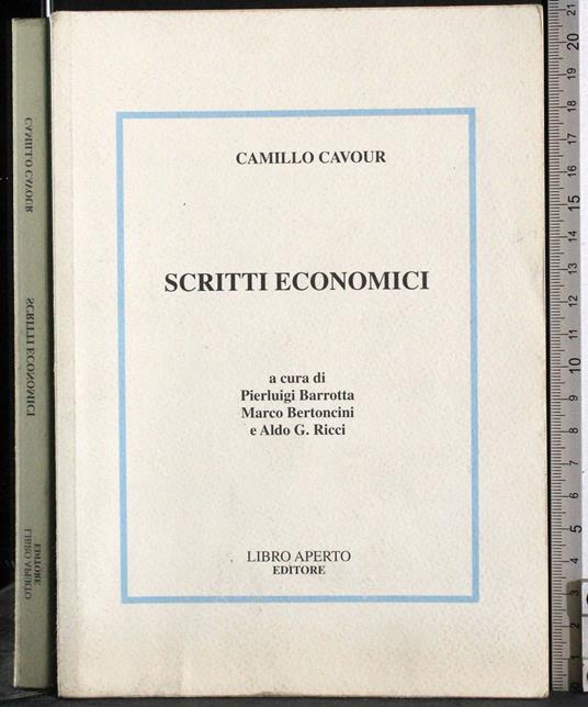 Scritti economici - Camillo Cavour - copertina