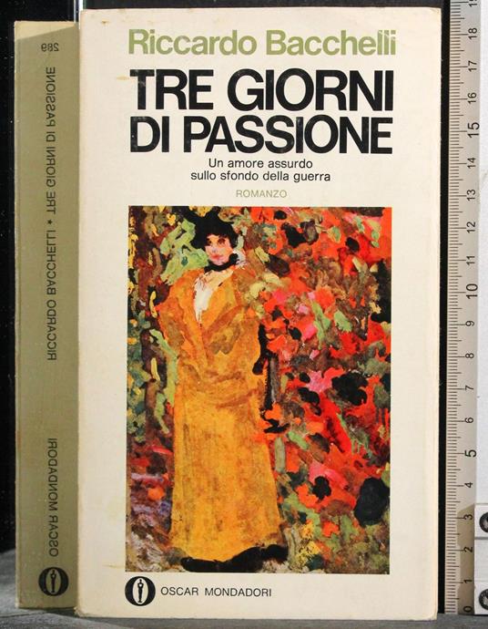 Tre giorni di passione - Riccardo Bacchelli - copertina