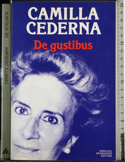 De gustibus - Camilla Cederna - copertina