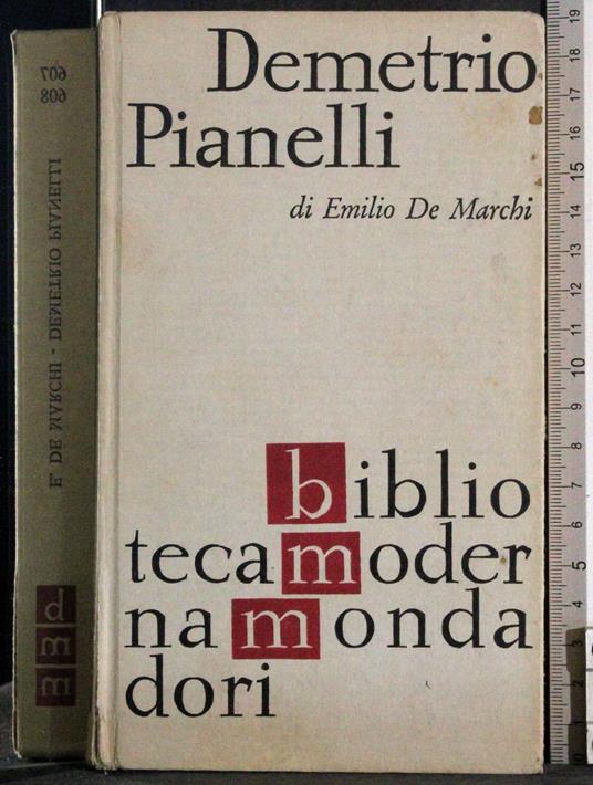 Demetrio Pianelli - Emilio De Marchi - copertina