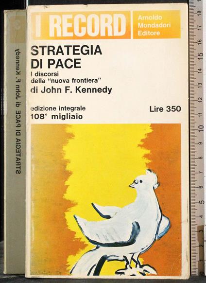 Strategia di pace - John Fitzgerald Kennedy - copertina