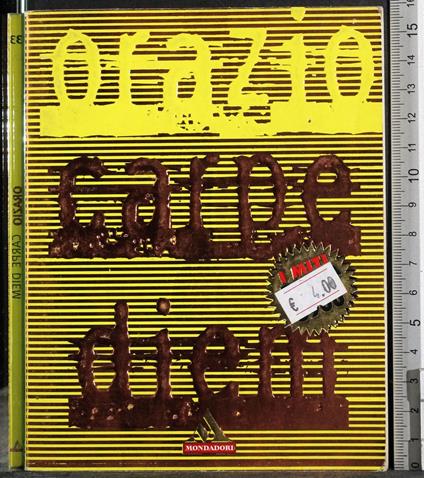 Carpe Diem - Orazio - copertina
