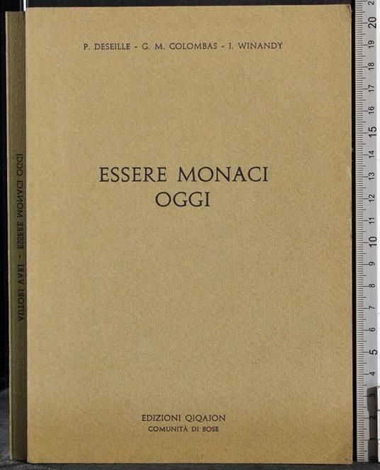Essere monaci oggi - copertina
