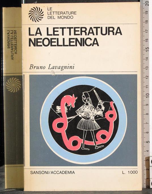 letteratura neoellenica - Bruno Lavagnini - copertina