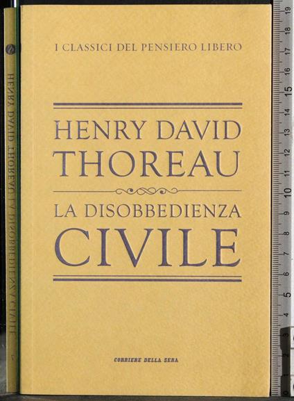 disobbedienza civile - copertina