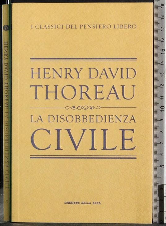 disobbedienza civile - copertina