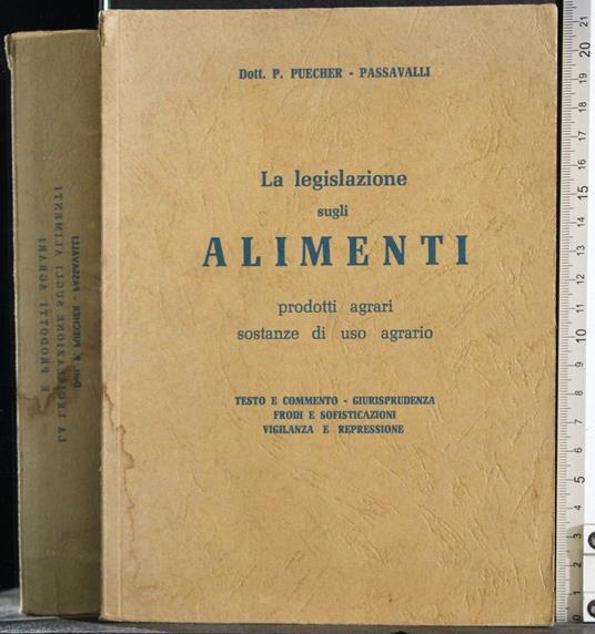 legislazione sugli alimenti - copertina