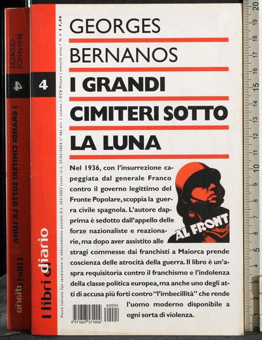 I grandi cimiteri sotto la luna - Georges Bernanos - copertina