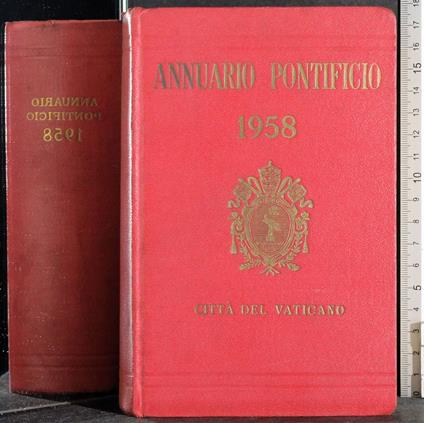 Annuario pontificio 1958 - G. Valerio Catullo - copertina
