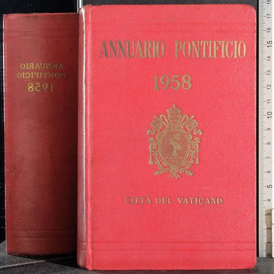 Annuario pontificio 1958 - G. Valerio Catullo - copertina