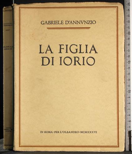 figlia di Iorio - Gabriele D'Annunzio - copertina