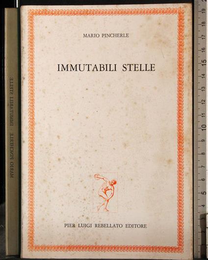 Immutabili stelle - Mario Pincherle - copertina