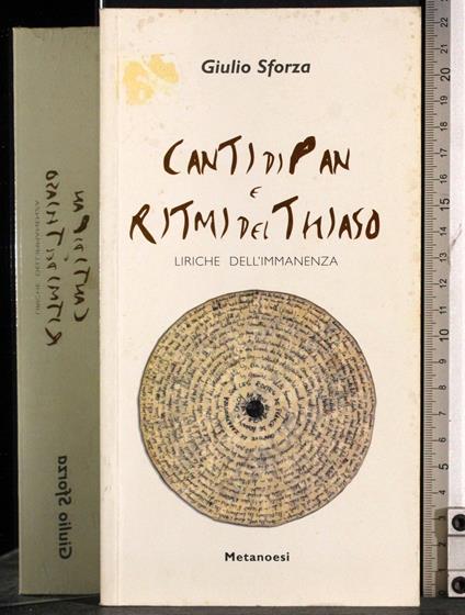 Canti di Pan e ritmi del Thiaso - Sforza - copertina