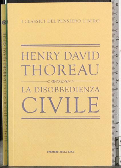 disobbedienza civile - Henry David Thoreau - copertina