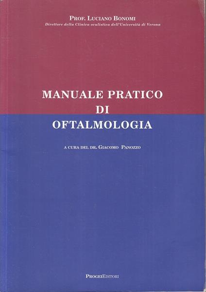 Manuale Pratico Di Oftalmologia - copertina