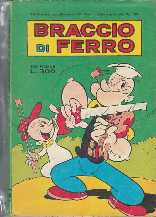 Braccio Di Ferro N.59 Comico Formato Tascabile - copertina