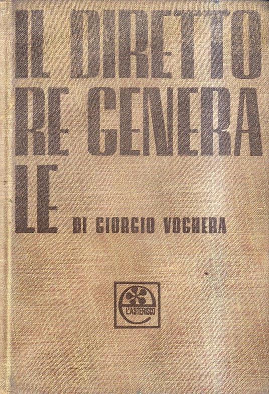 Il direttore generale - Giorgio Voghera - copertina