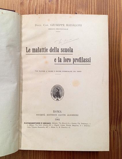 Le malattie della scuola e la loro profilassi - Giuseppe Adani - copertina
